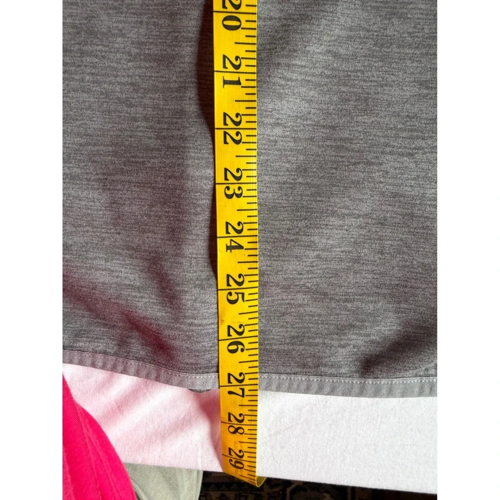 The North Face Mens Gray Full Zip Fleece Jacket Mock Neck Heathered Medium